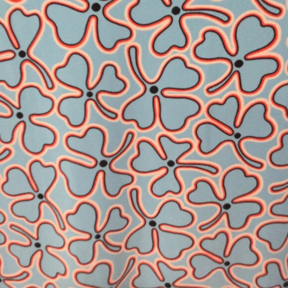 Anne Klein Blue Red White Wrap Blouse | Women’s Long Sleeve Printed Top - Picture 12 of 12